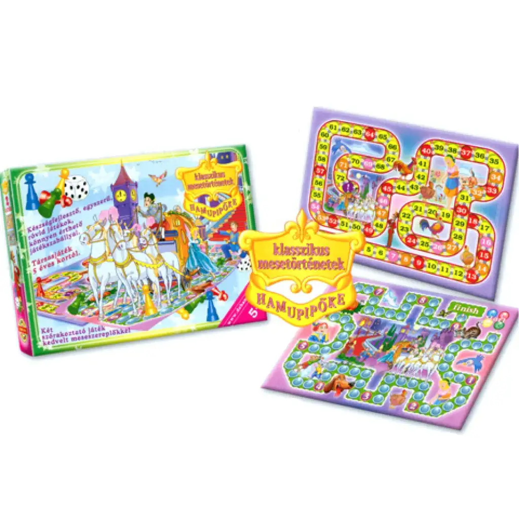 Hamupipőke két mesés társasjáték - D-Toys kép 1