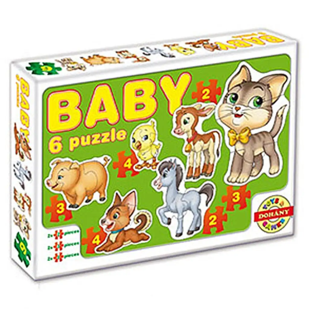 Háziállatos baby puzzle kép 1