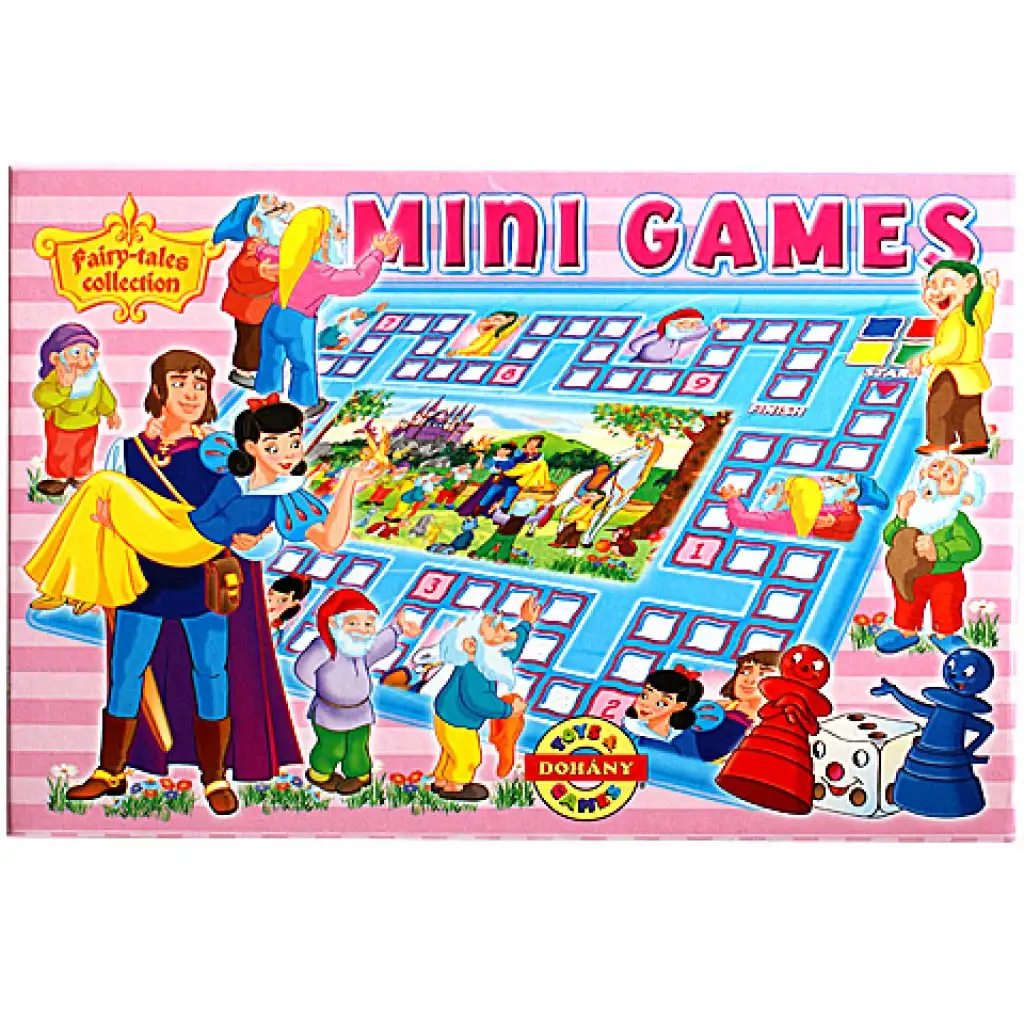 Hófehérke és a hét törpe mini társasjáték - D-Toys kép 1