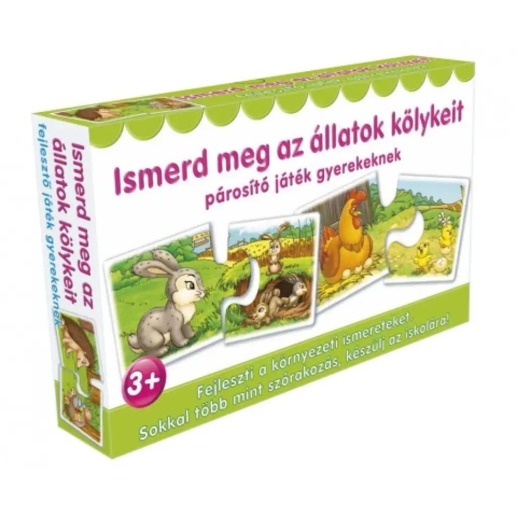 Ismerd meg az állatok kölykeit párosító játék kép 1