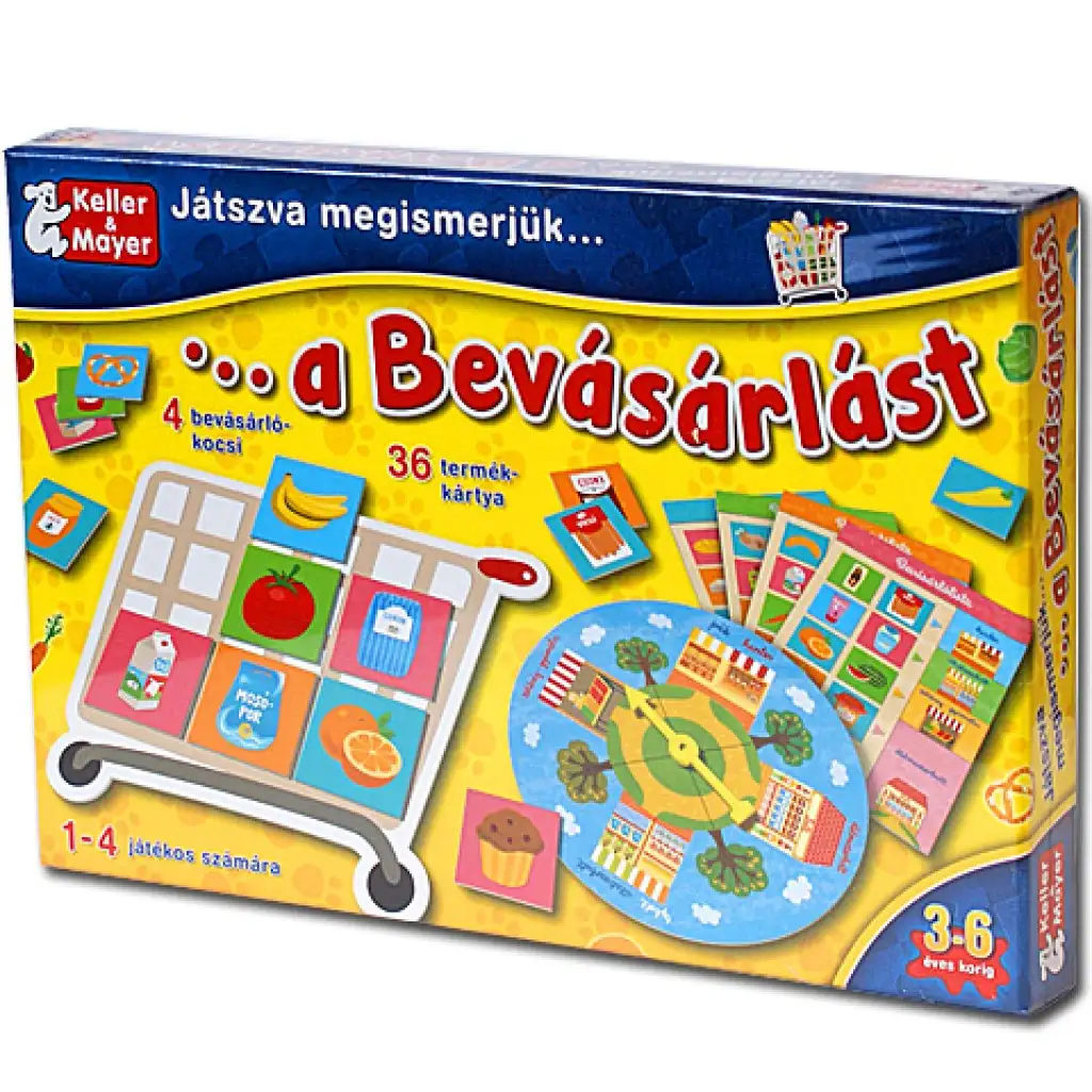 Játszva ismerjük meg a bevásárlást társasjáték kép 1