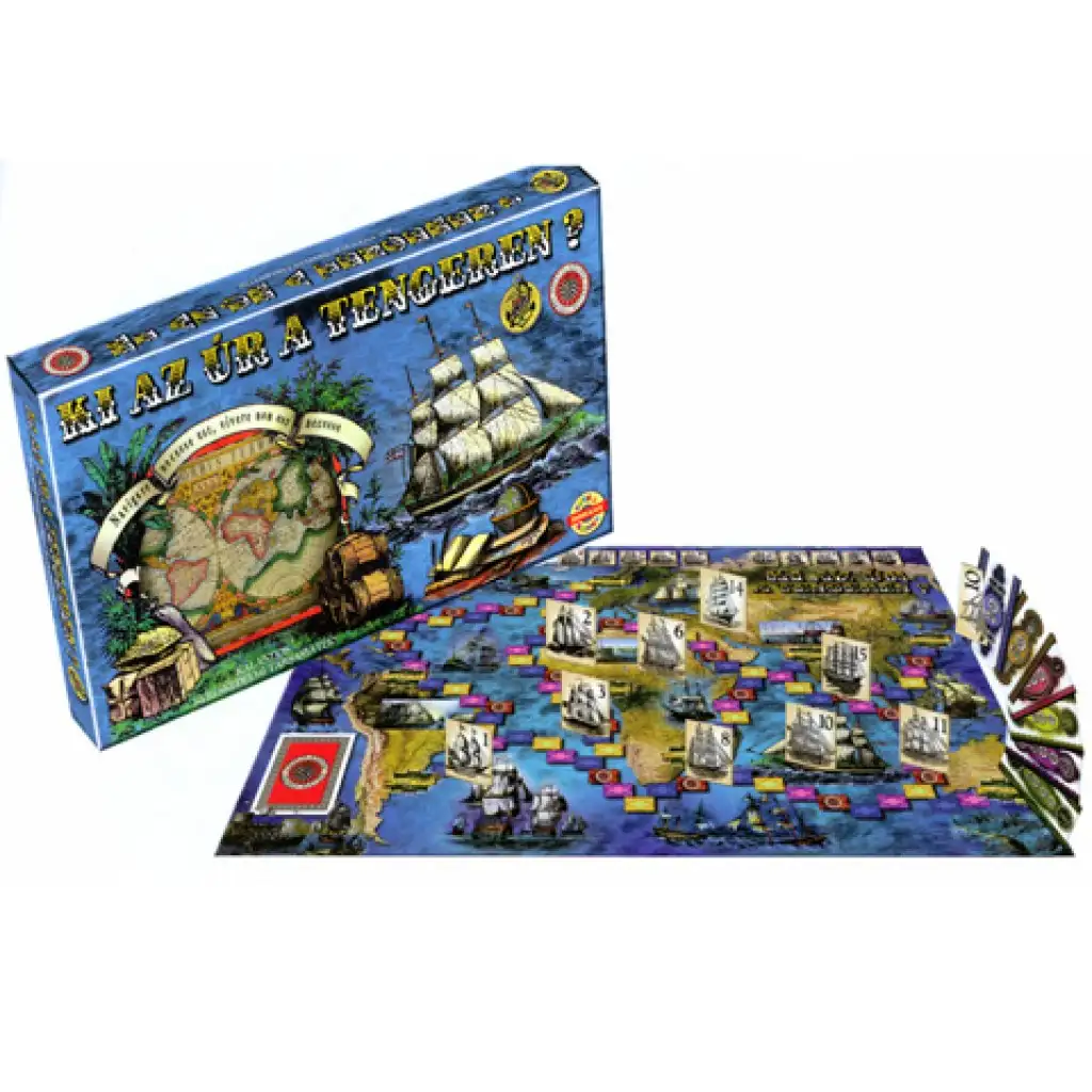 Ki az úr a tengeren? Kalandos kereskedelmi társasjáték - D-Toys kép 1