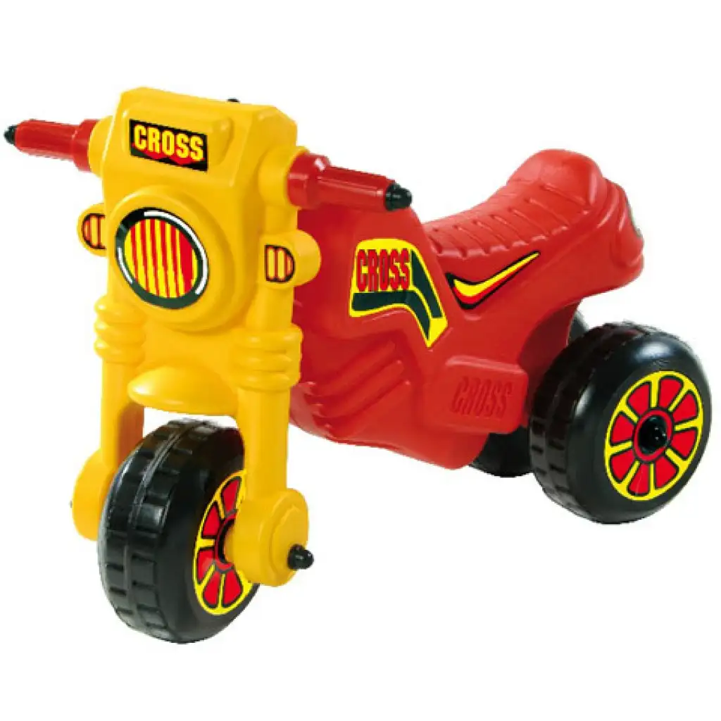 Lábbal hajtós piros cross motor - D-Toys kép 1