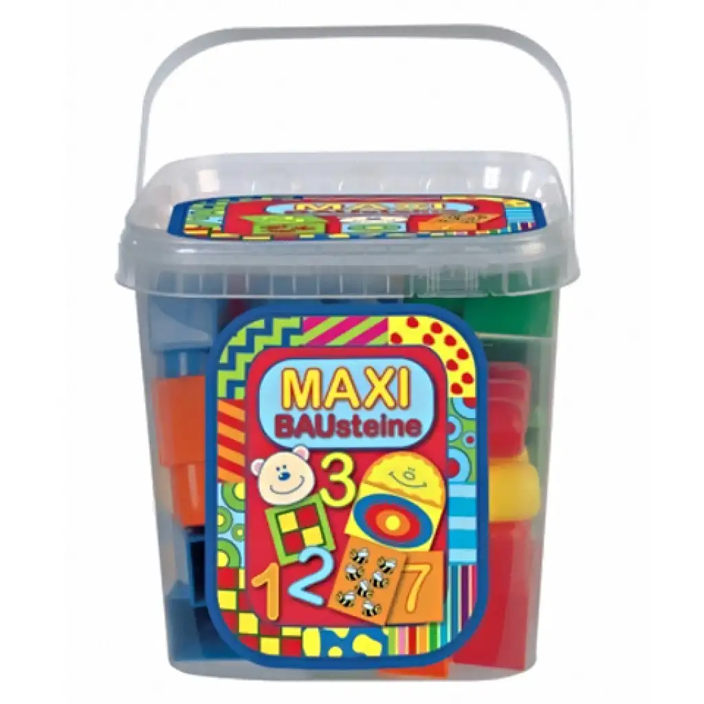 Maxi Blocks Bausteine építőkockák dobozban - D-Toys kép 1