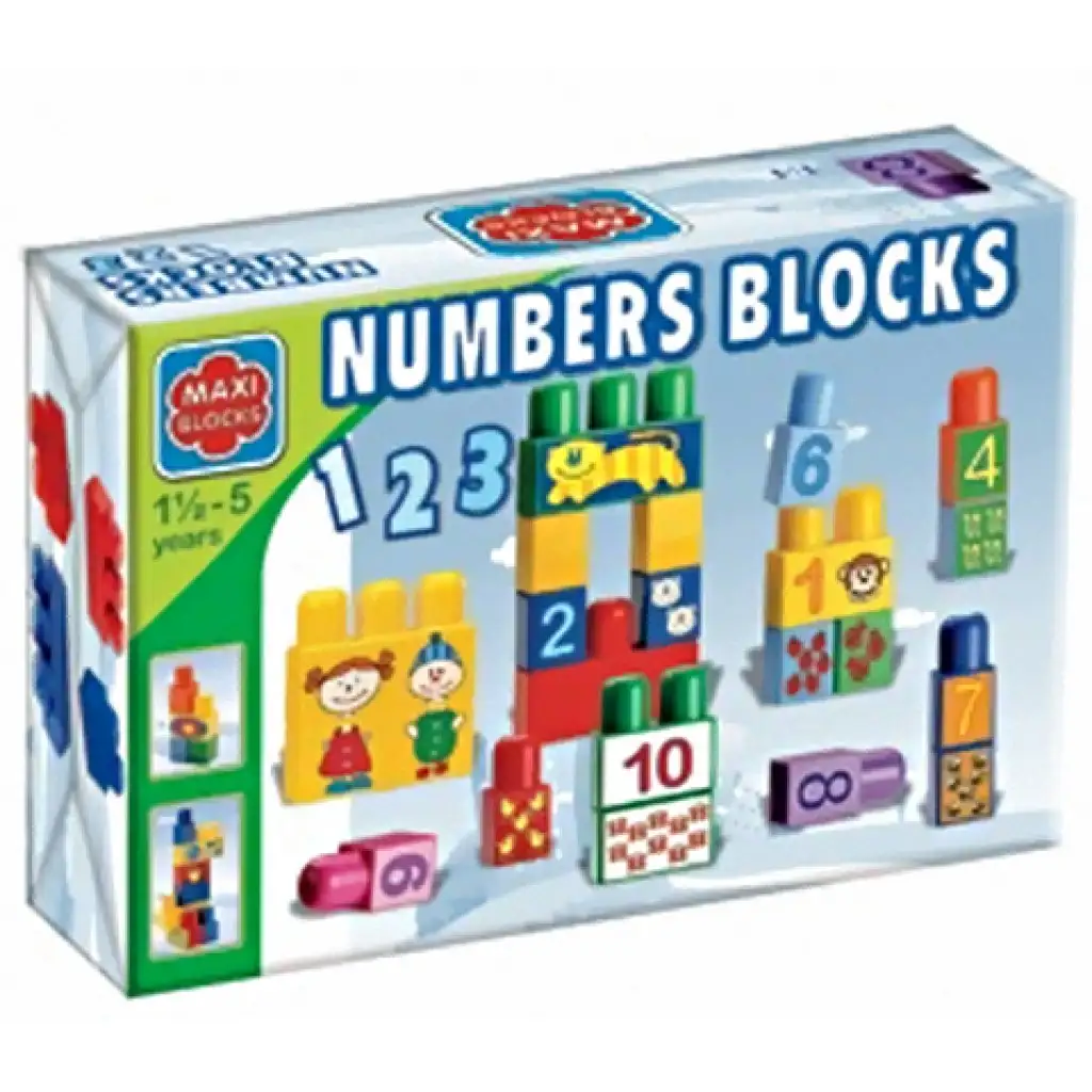 Maxi Blocks figurás számoló kockák - D-Toys kép 1