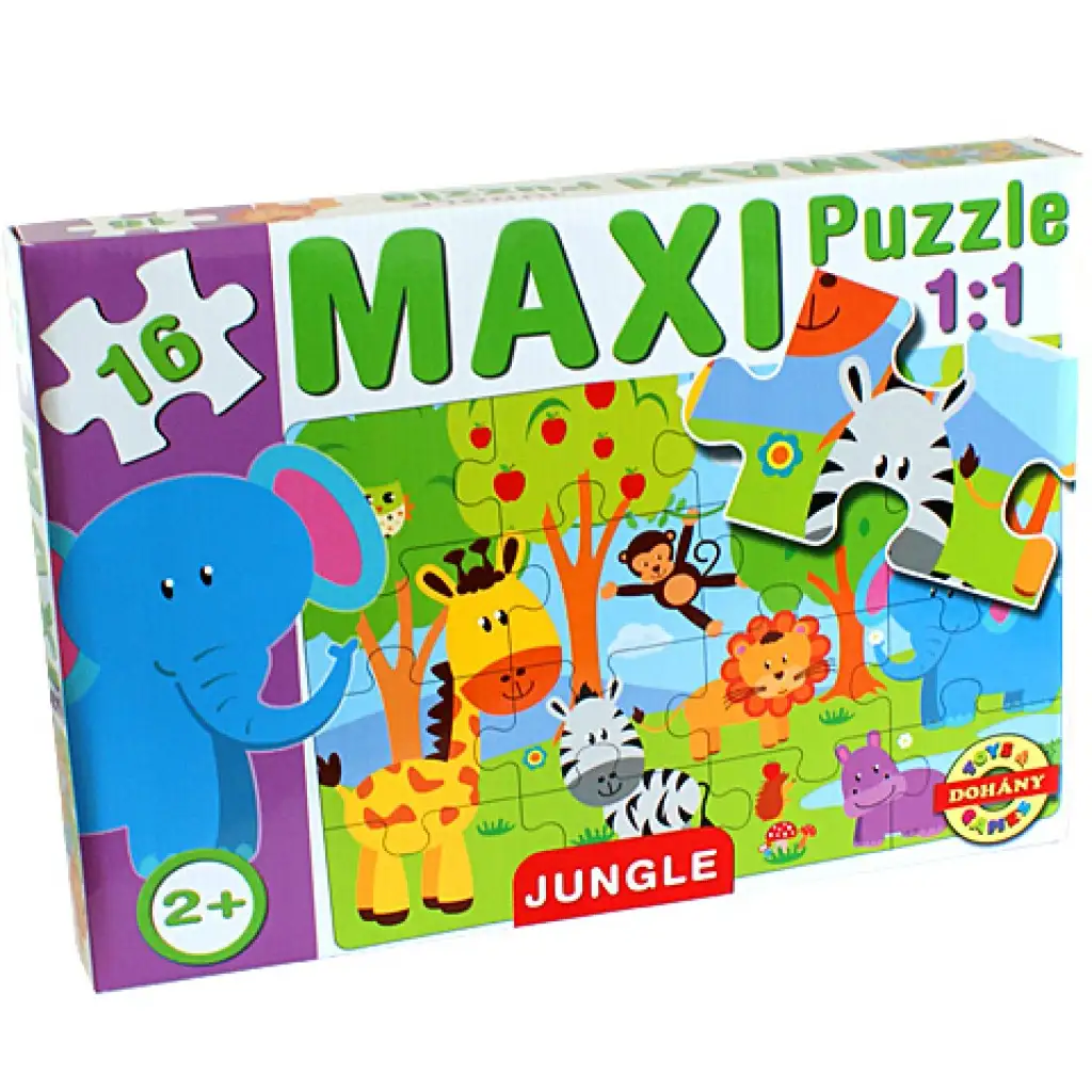 Maxi puzzle Dzsungel állatokkal - D-Toys kép 1