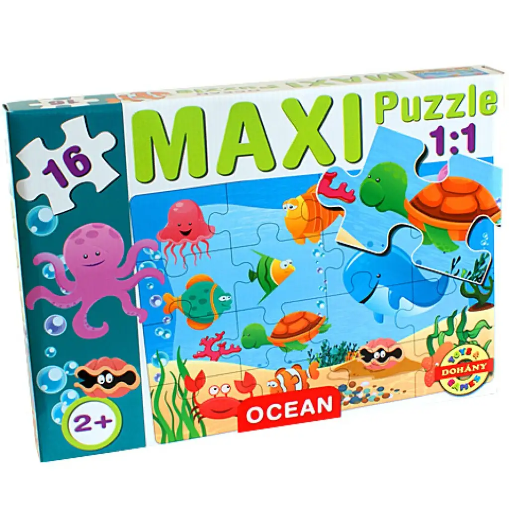 Maxi puzzle tengeri állatokkal - D-Toys kép 1