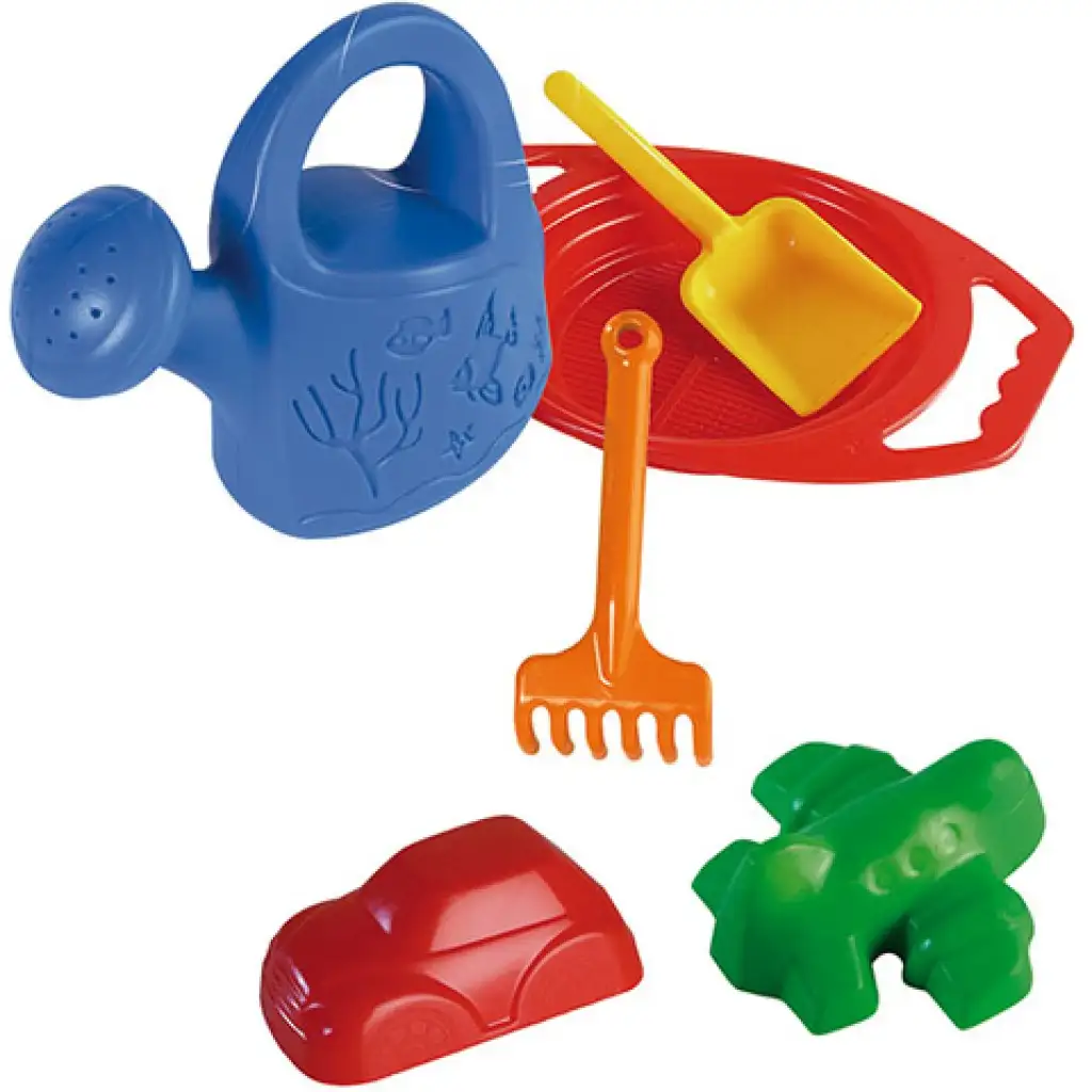 Nagy szitás homokozó szett locsolókannával - D-Toys kép 1