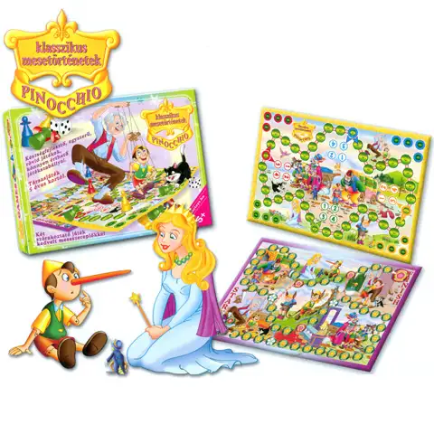 Pinokkió Két mesés társasjáték - D-Toys kép 1