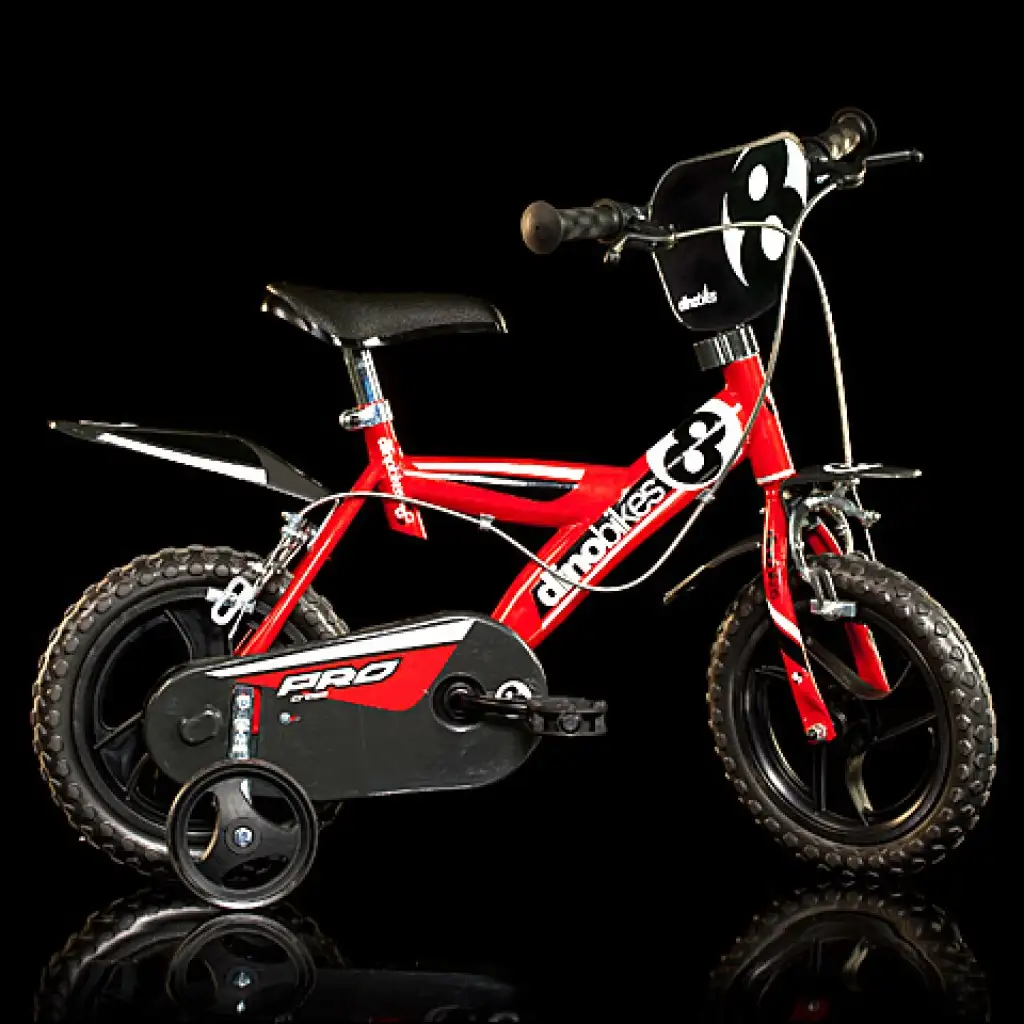 Pro piros színű gyerek bicikli 12-es méretben - Dino Bikes kerékpár kép 1