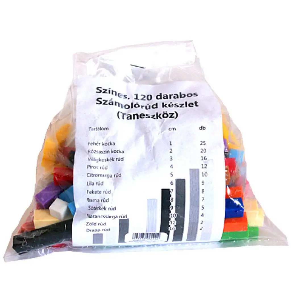 Színes számolórúd szett 120db kép 1