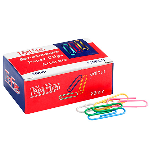Topfirs M28 Színes gemkapocs 28mm 100db-os kép 1