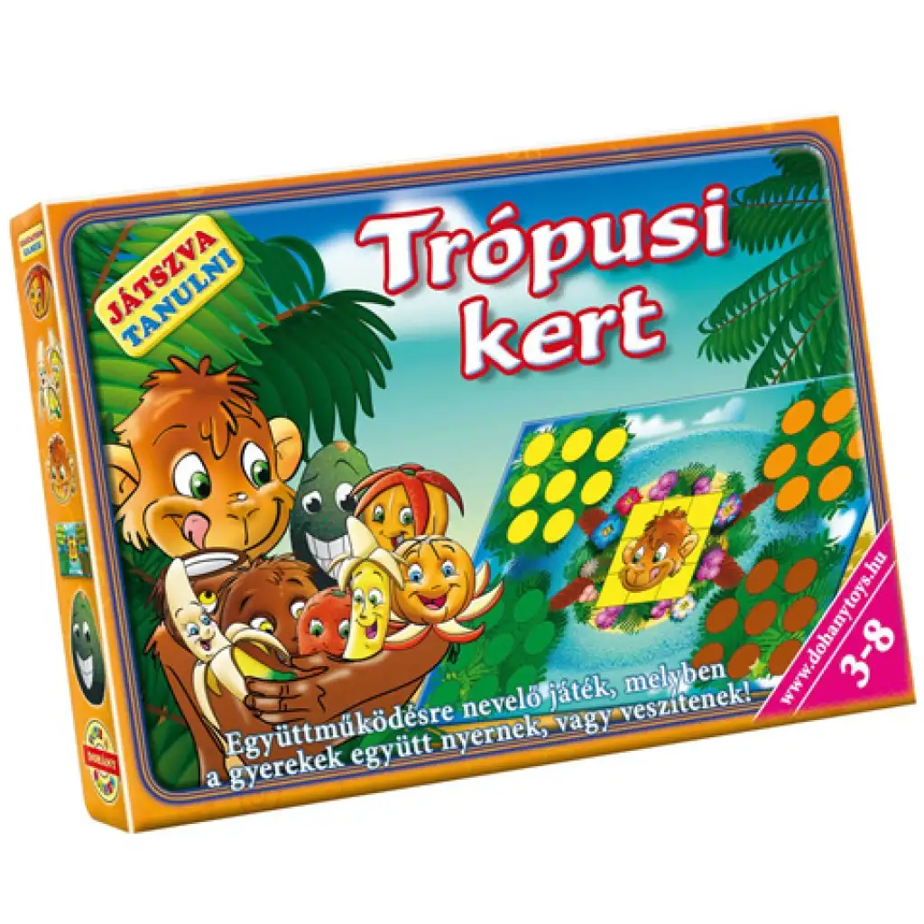 Trópusi kert készségfejlesztő társasjáték - D-Toys kép 1