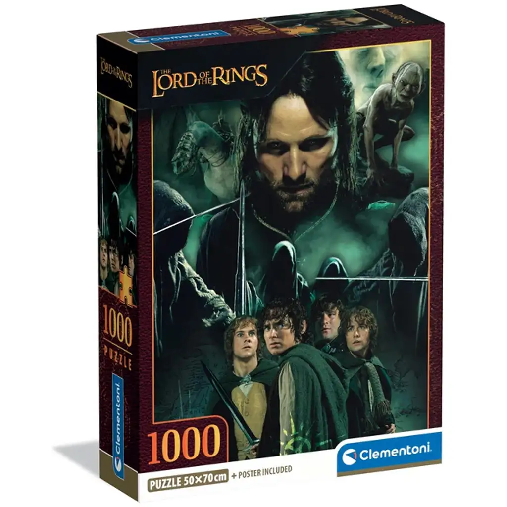 A Gyűrűk Ura: Aragorn útja 1000db-os puzzle - Clementoni kép 1