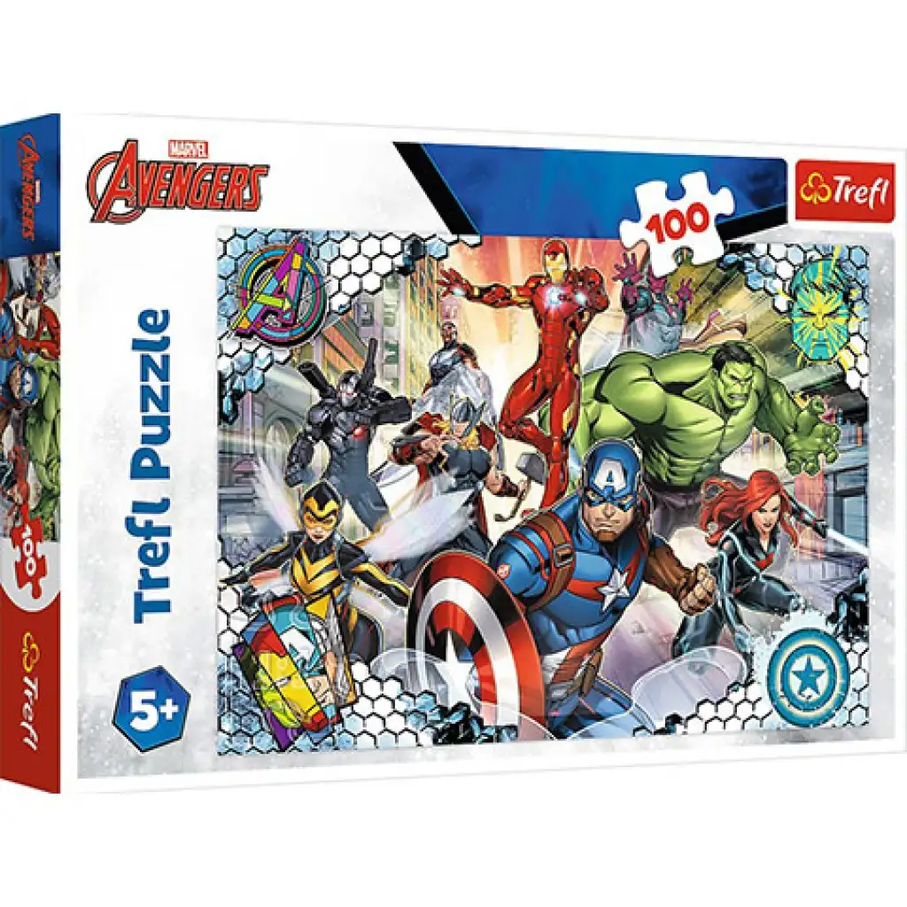 A híres Bosszúállók csapata 100 db-os puzzle - Trefl kép 1