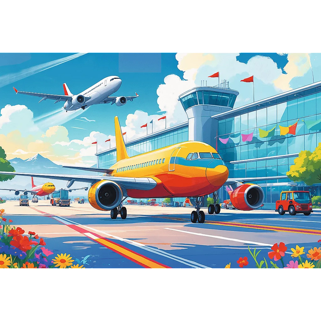Légikikötő 100db-os puzzle - Trefl kép 2