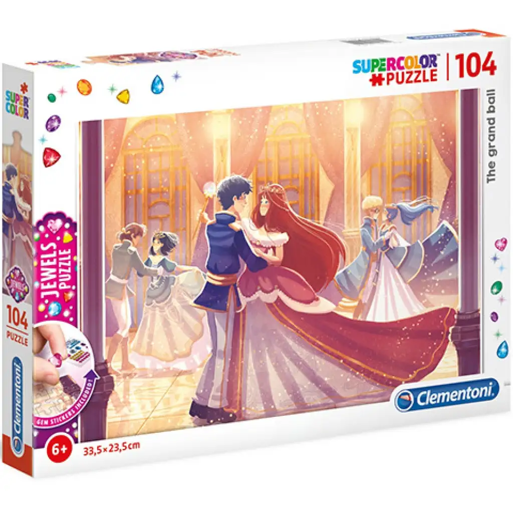 A nagy bál Supercolor ékszer-puzzle 104db-os - Clementoni kép 1