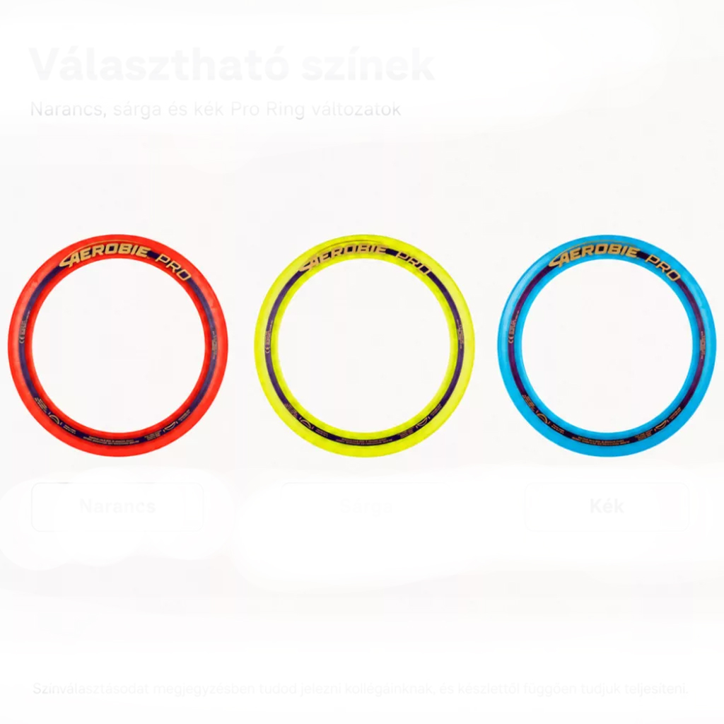 Aerobie: Pro Ring frizbi 33cm többféle színváltozatban 1db kép 3