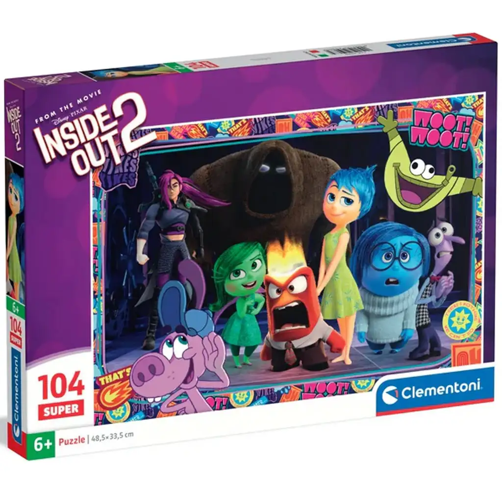 Agymanók 2 új érzelmek birodalma 104db-os puzzle - Clementoni kép 1