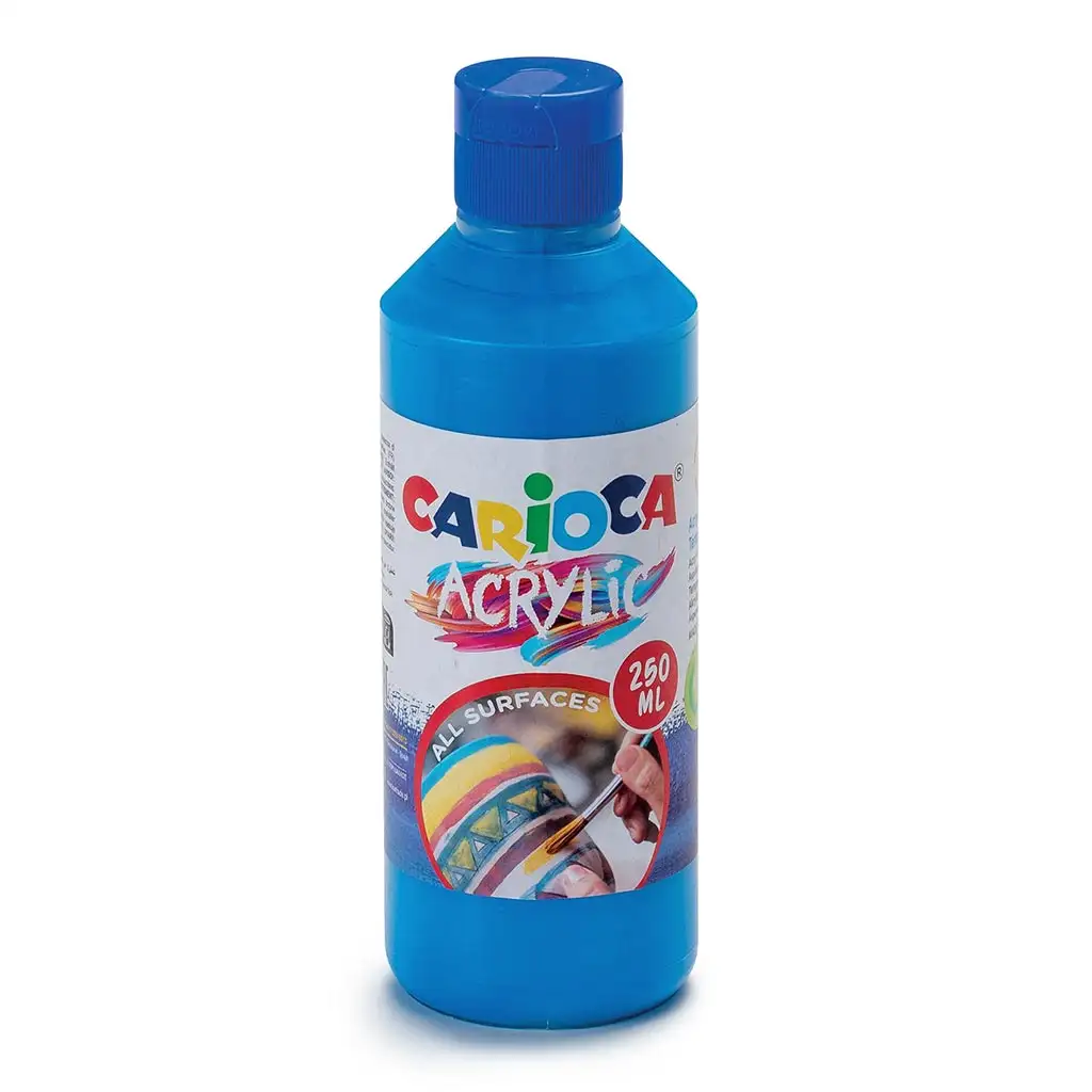 Acrylic 250ml-s akril festék kék színben - Carioca kép 1