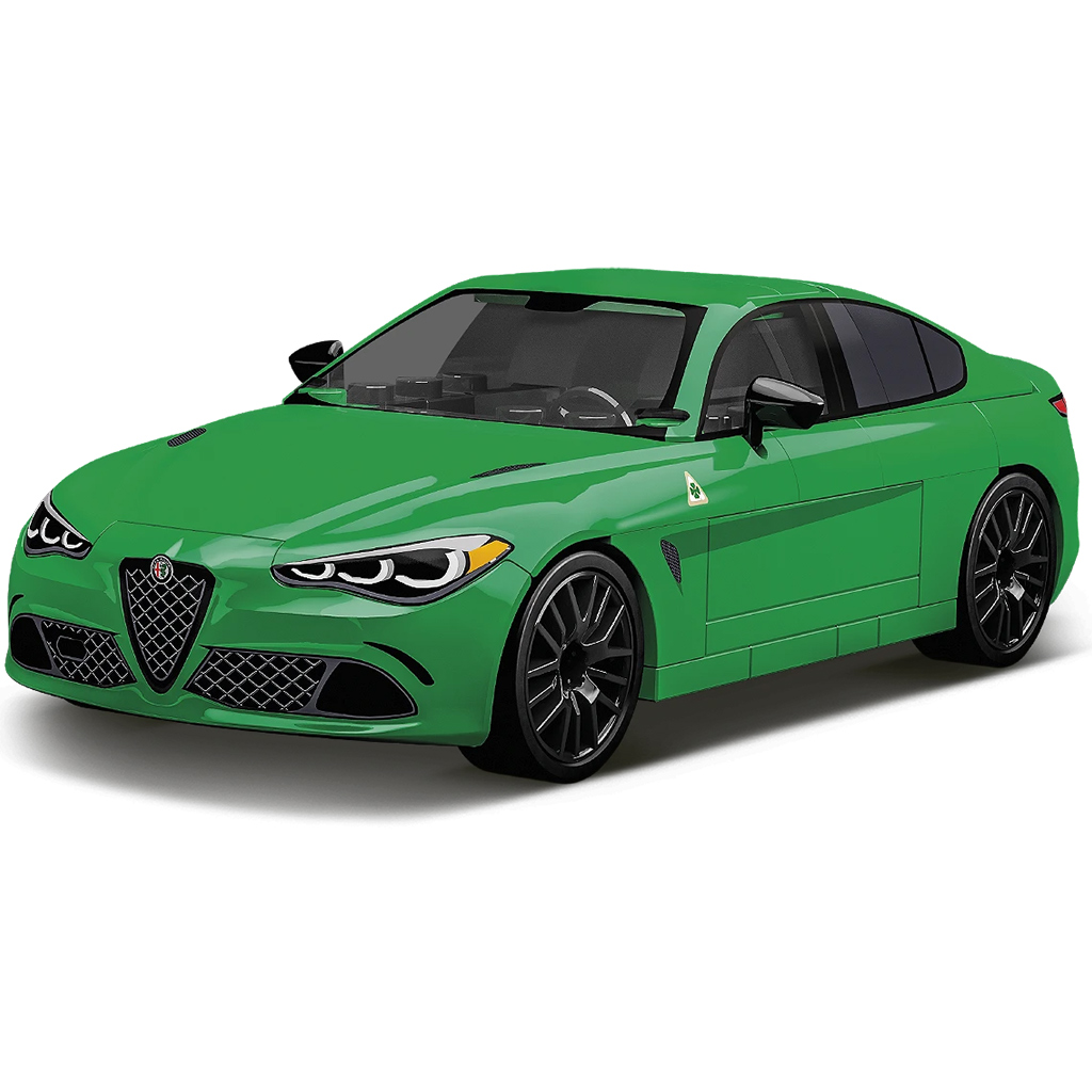 COBI: Alfa Romeo Giulia Quadrifoglio zöld építőjáték (24605) kép 2