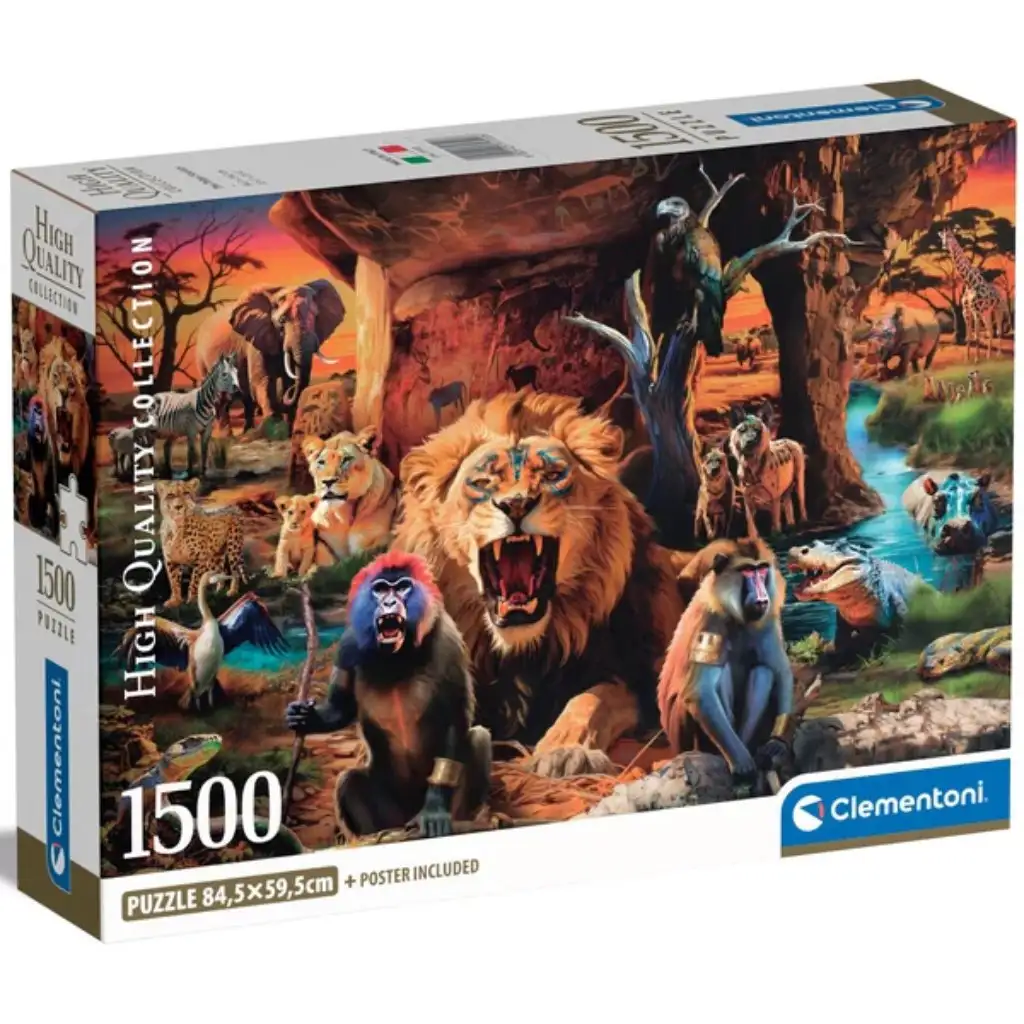 Állatok compact 1000db-os puzzle - Clementoni kép 1