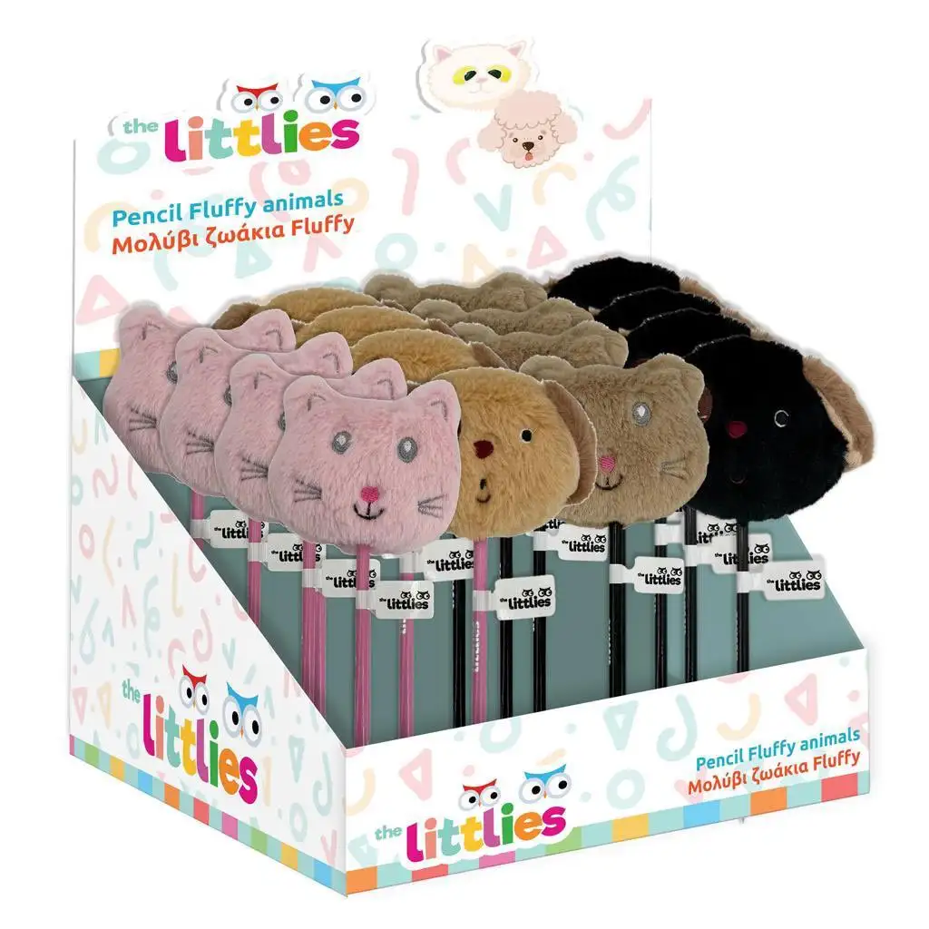 The Littlies: Puha állatfejes ceruza többféle 1db kép 1