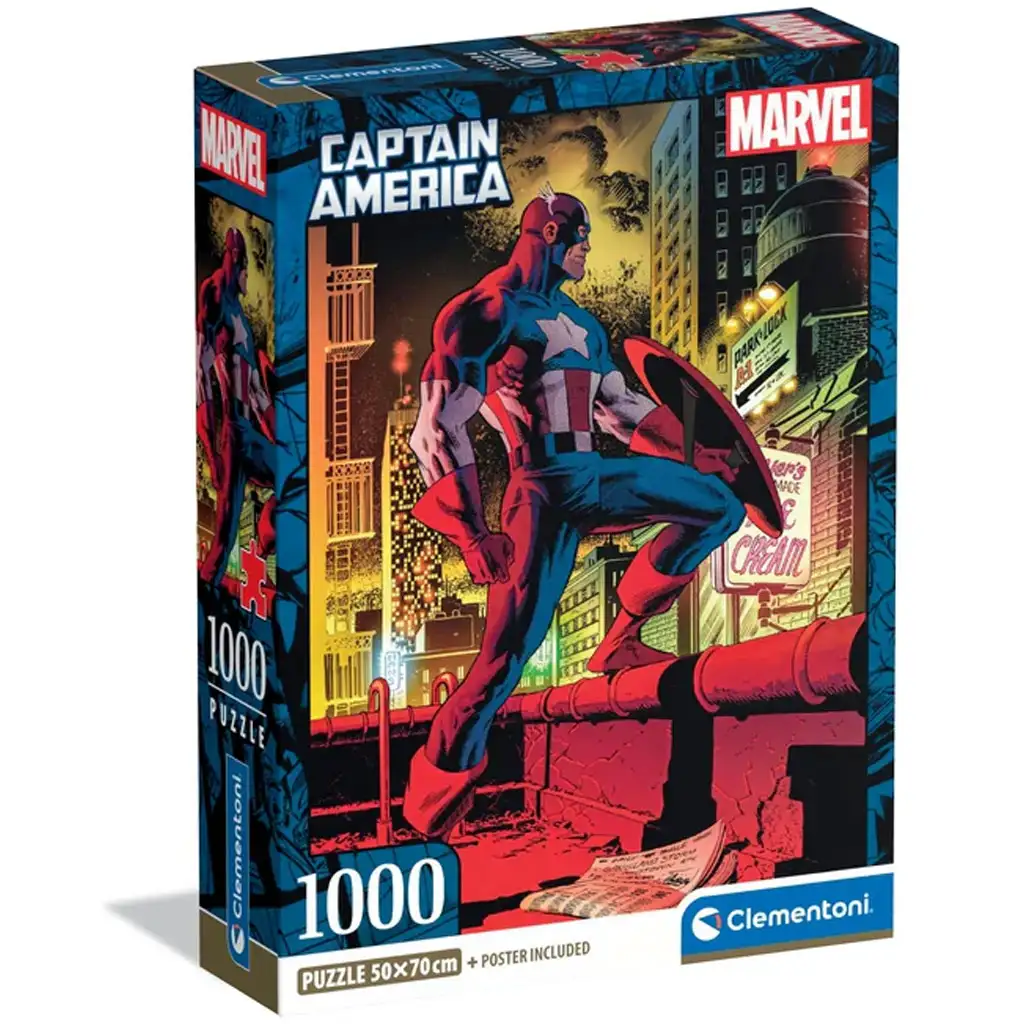 Marvel: Amerika kapitány 1000db-os puzzle - Clementoni kép 1