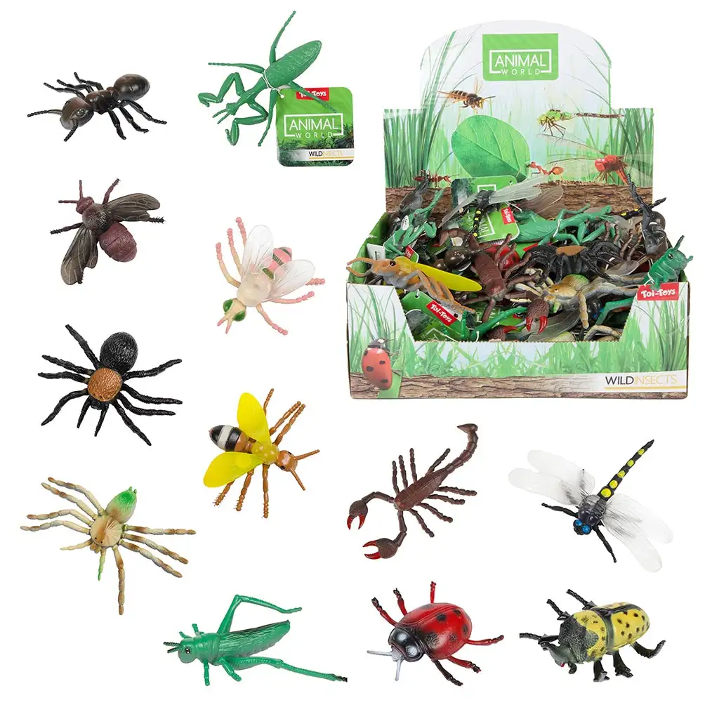 Animal World Gyűjthető bogár figurák 1db kép 1