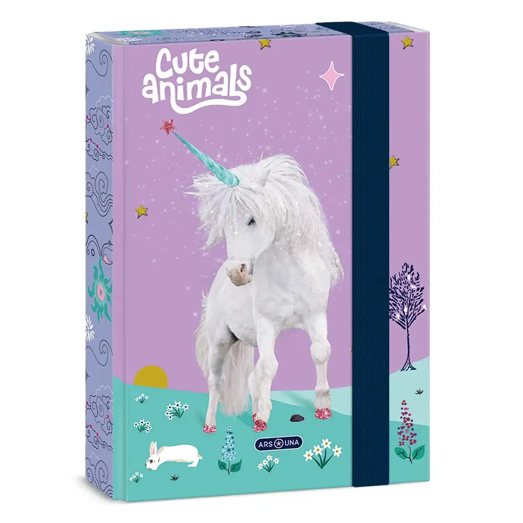 Ars Una: Cute Animals Unicorn A/5 füzetbox kép 1