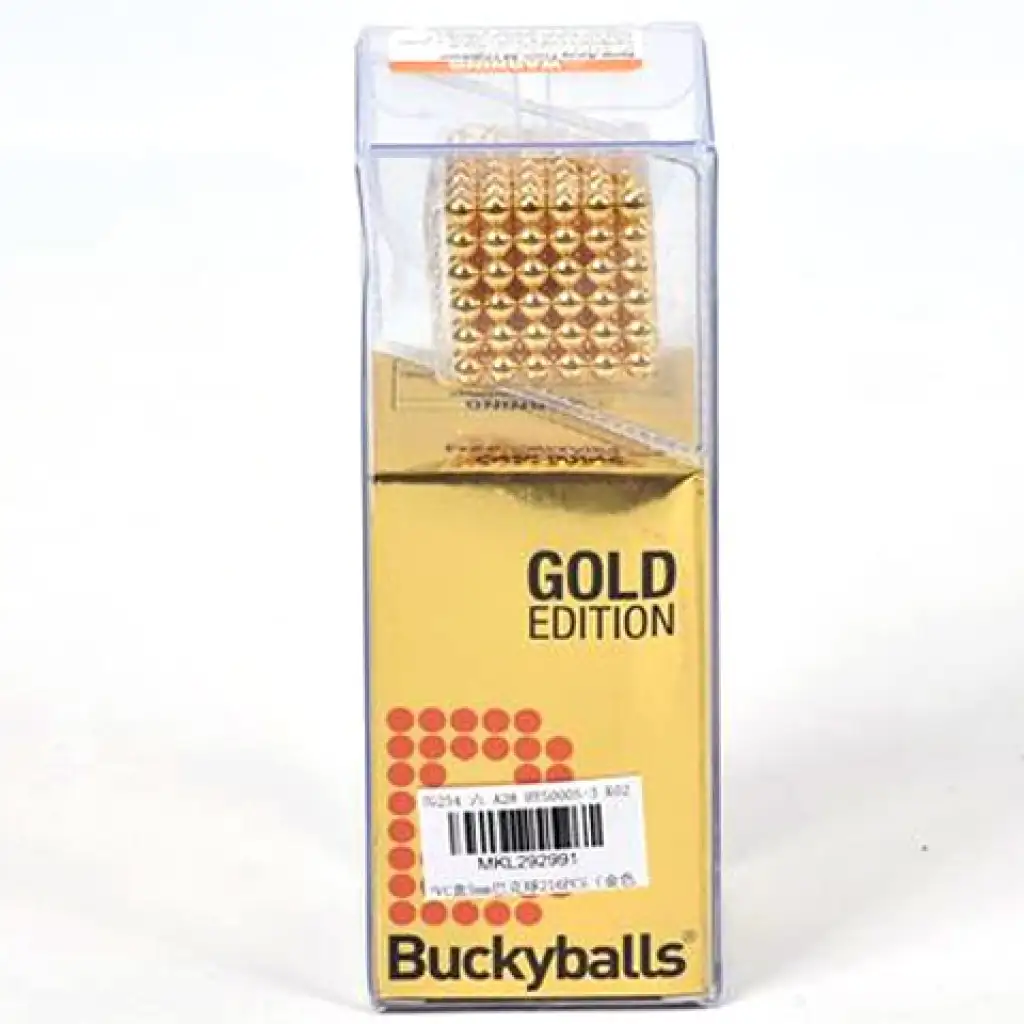 Arany színű mágneses golyók 5mm-es 216db-os kép 1