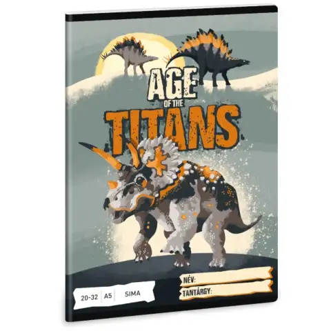 Ars Una: Age of the Titans dinoszauruszos sima füzet A/5 20-32 kép 1