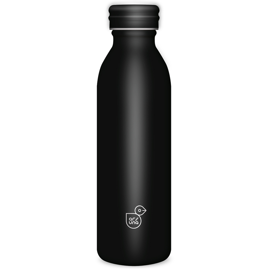Ars Una: Noir duplafalú fém kulacs 600ml kép 1