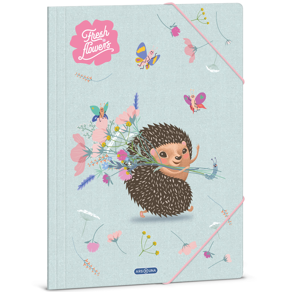 Ars Una: Fresh flowers sün mintás gumis dosszié A/4-es méret kép 1