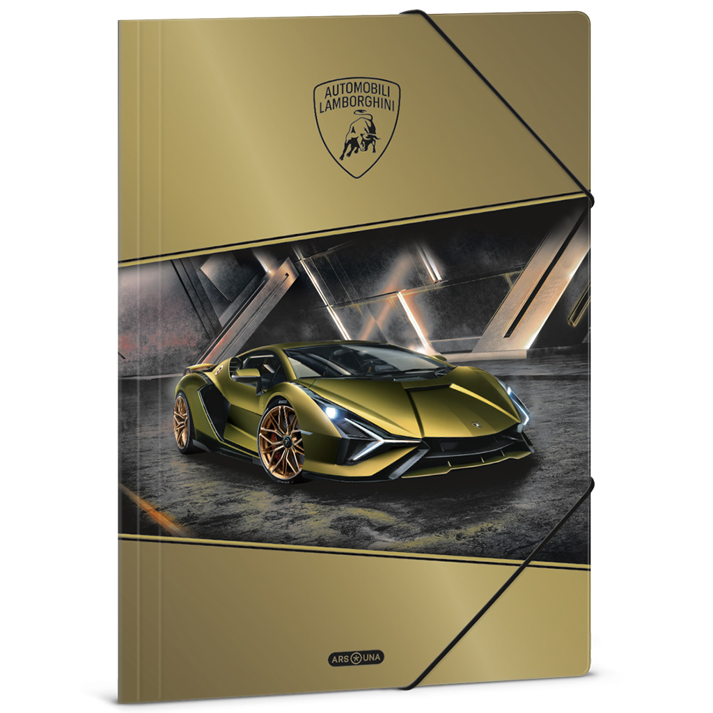 Ars Una: Sárga Lamborghini gumis dosszié A/4-es méret kép 1