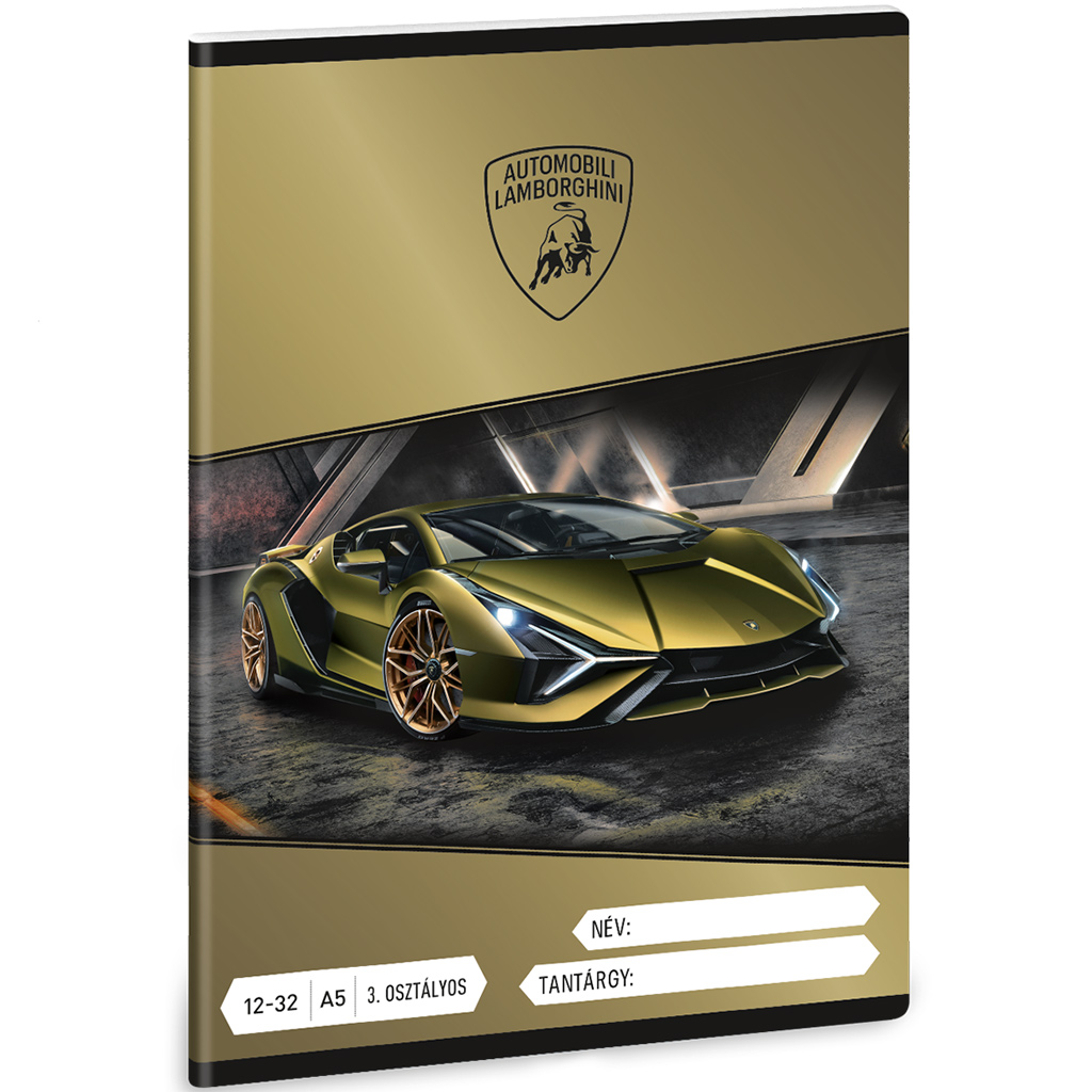 Ars Una: Lamborghini Sian A/5 3.osztályos vonalas füzet 12-32 kép 1