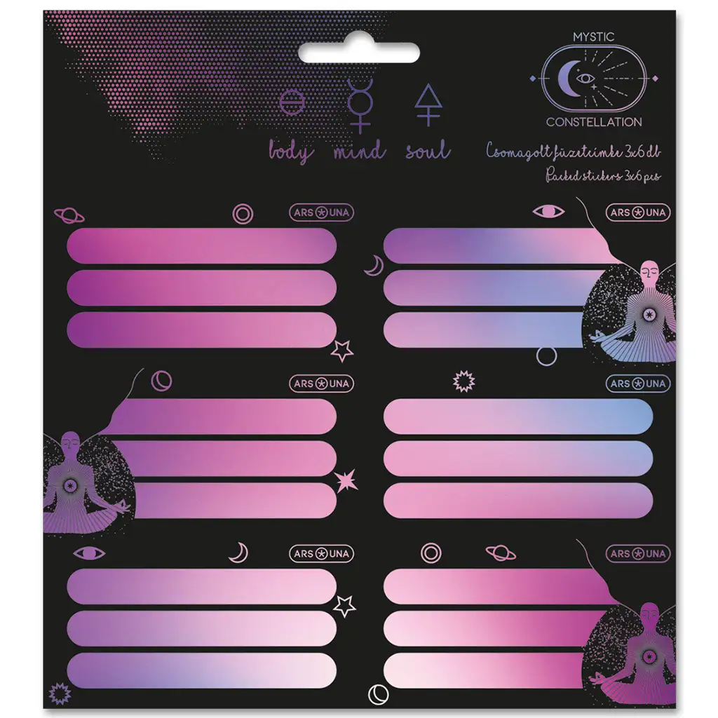 Ars Una: Mystic Constellation csomagolt füzetcímke 3x6 db-os kép 1