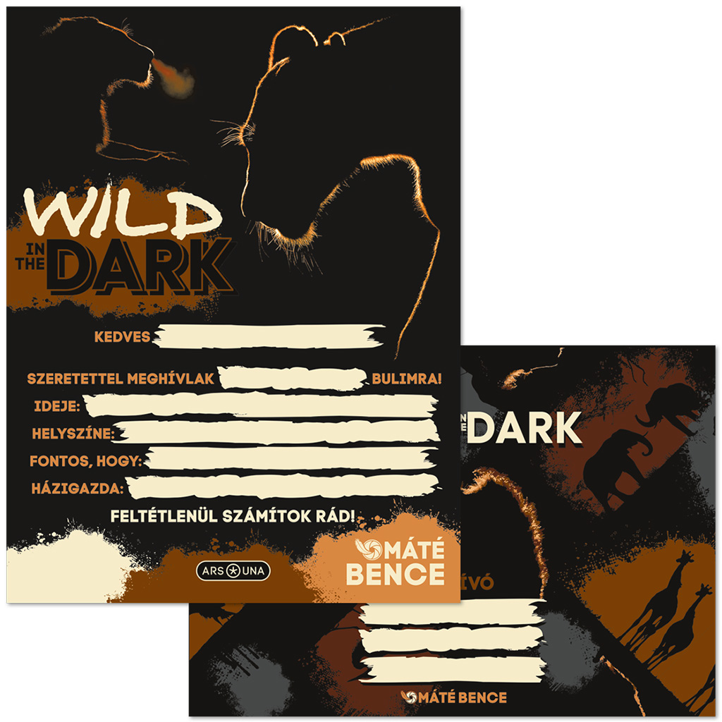 Ars Una: Wild in the dark 10db-os meghívó szett borítékkal kép 1