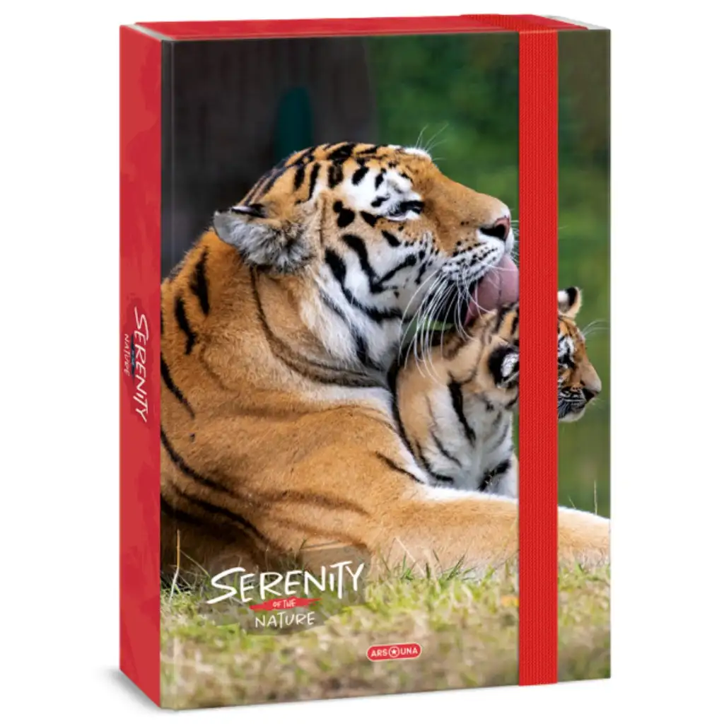 Ars Una: Serenity Tiger - tigrises A4-es füzetbox 4cm-es gerincvastagsággal kép 1