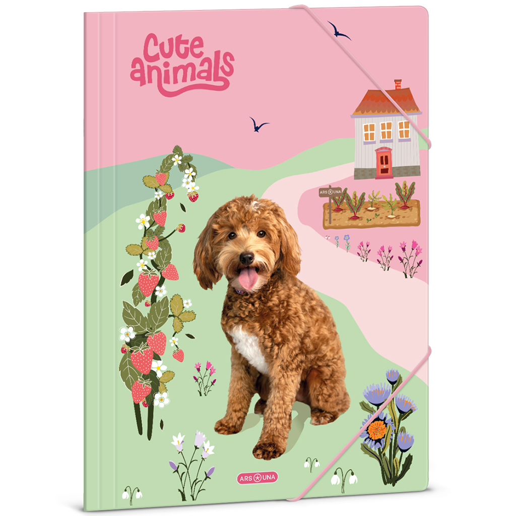 Ars Una: Cute animals Doggie kutyás gumis mappa A/4 kép 1