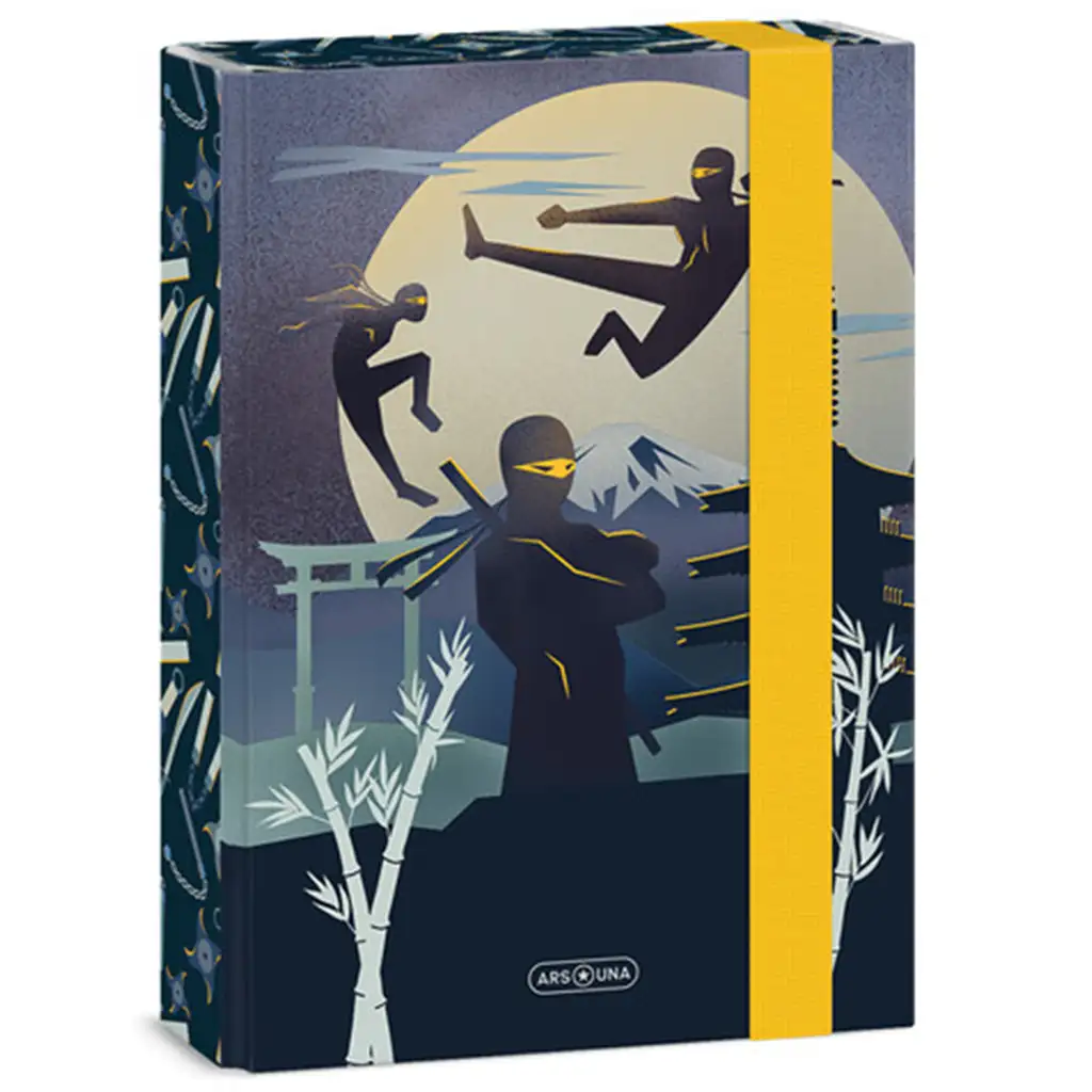 Ars Una Ninjas in the dark gumis füzetbox A/5 kép 1