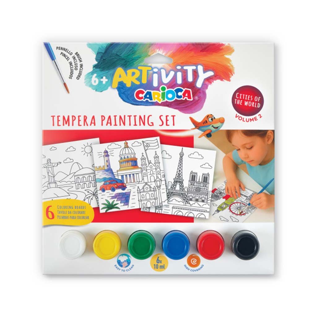 ARTivity Tempera festőkészlet 6x10ml temperával - Európa - Carioca kép 1