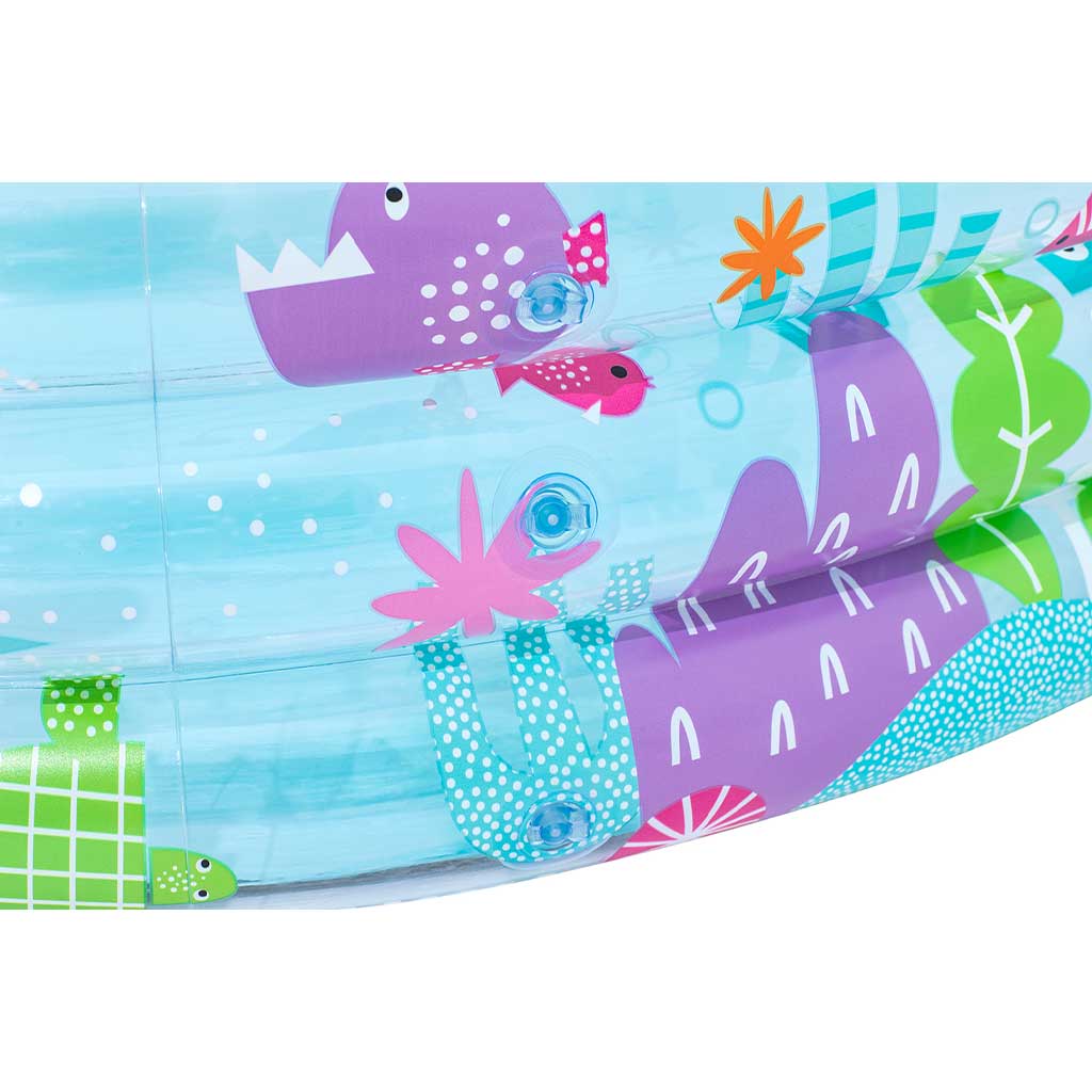Bestway: Vízvilág mintás átlátszó háromgyűrűs medence 183x33xcm kép 2