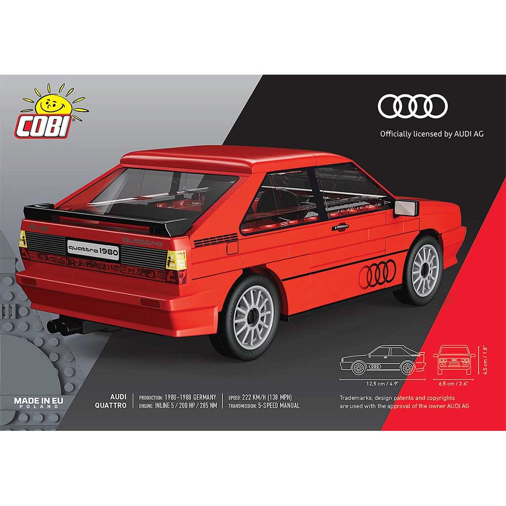 COBI: Audi Quattro 1980 autó építőjáték (24664) kép 2