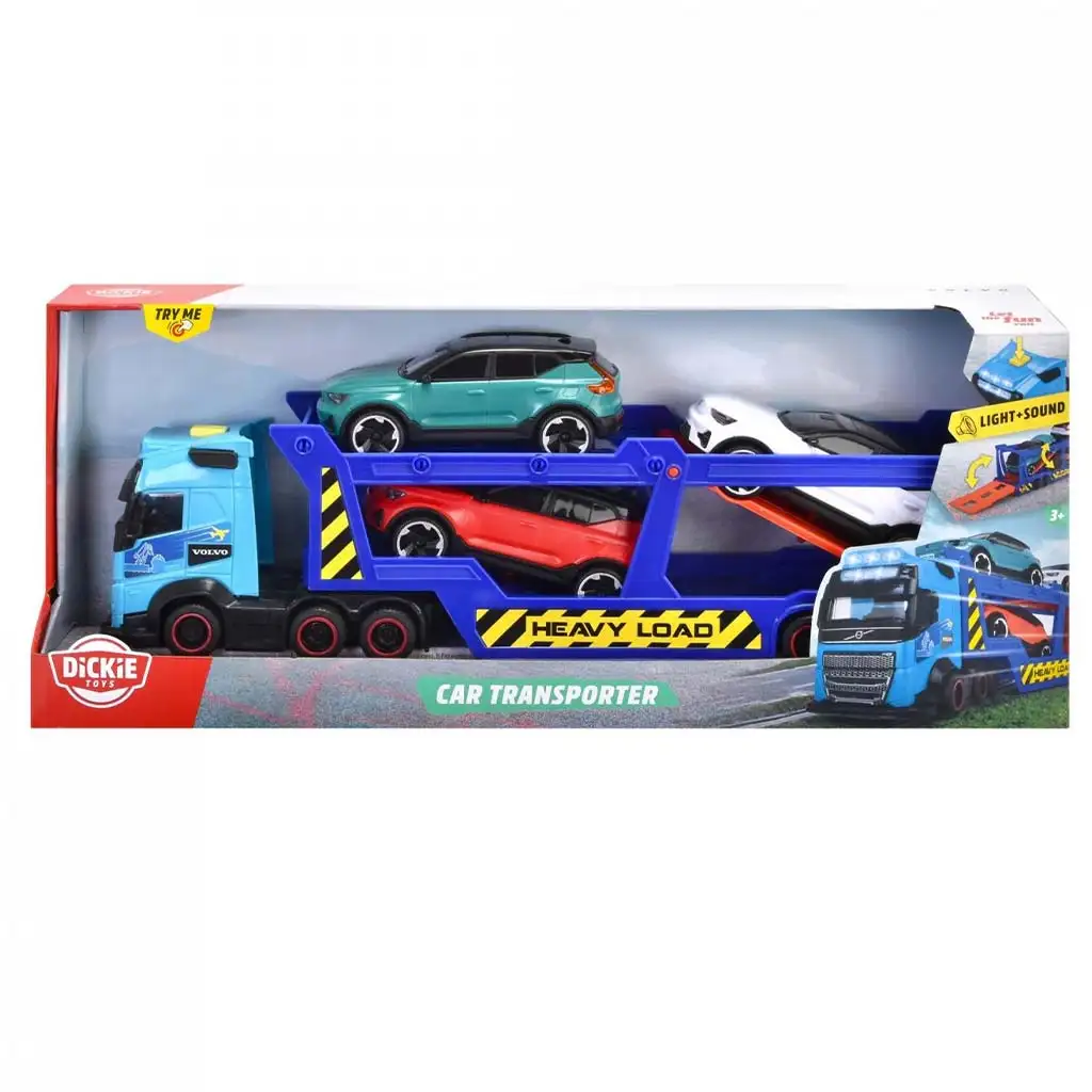 Autószállító 3db kisautóval - Dickie Toys kép 1