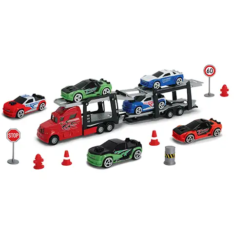 Autószállító kamion játékszett 26cm kétféle változatban - Dickie Toys kép 3