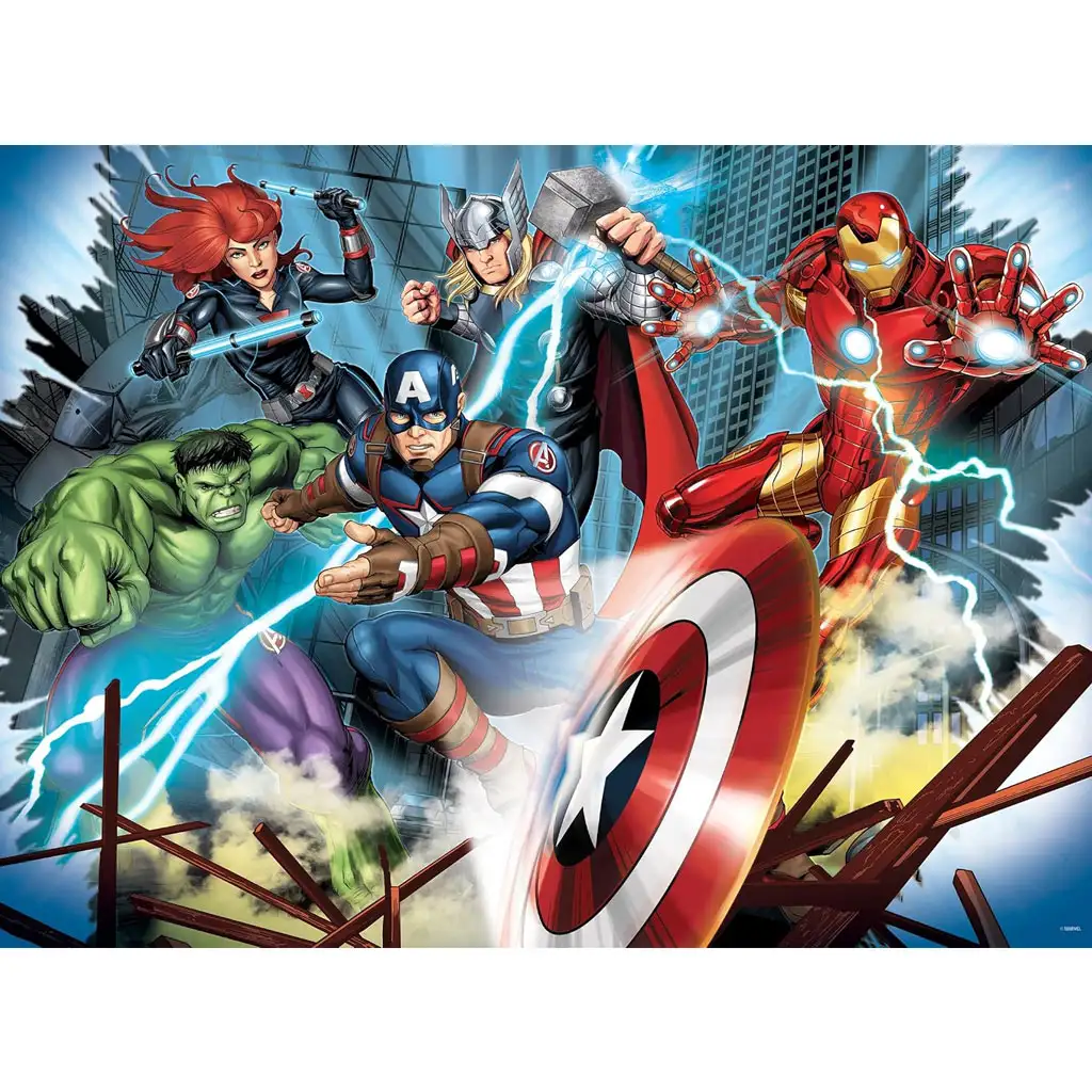 Bosszúállók 2 az 1-ben 150db-os maxi puzzle és színező 70x50cm - Lisciani kép 2