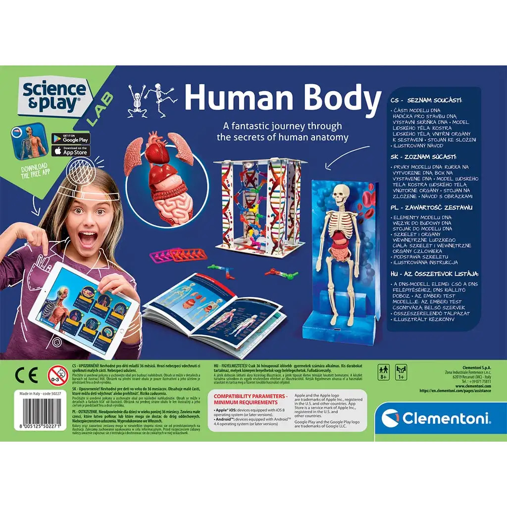 Az emberi test tudományos játékszett - Clementoni kép 3