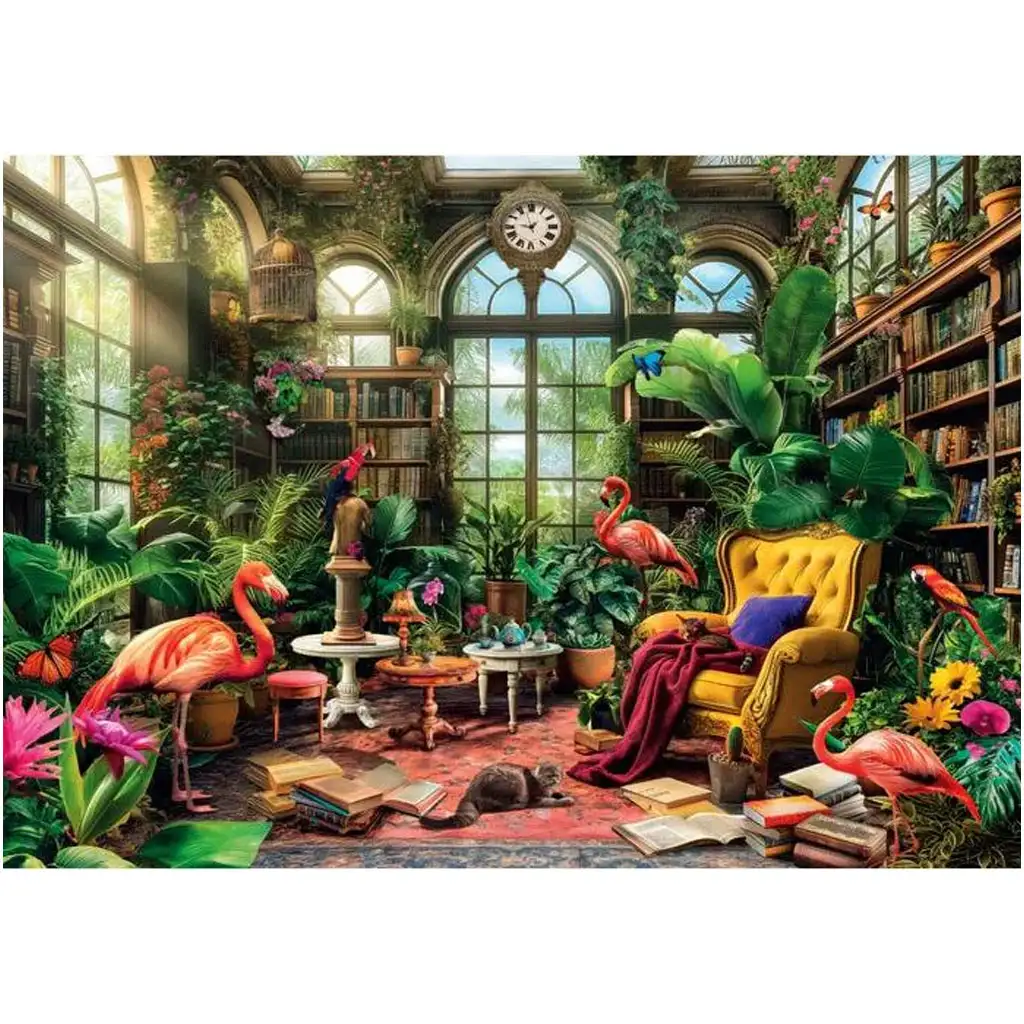 Az üvegházi könyvtár HQC 1000db-os puzzle - Clementoni kép 2