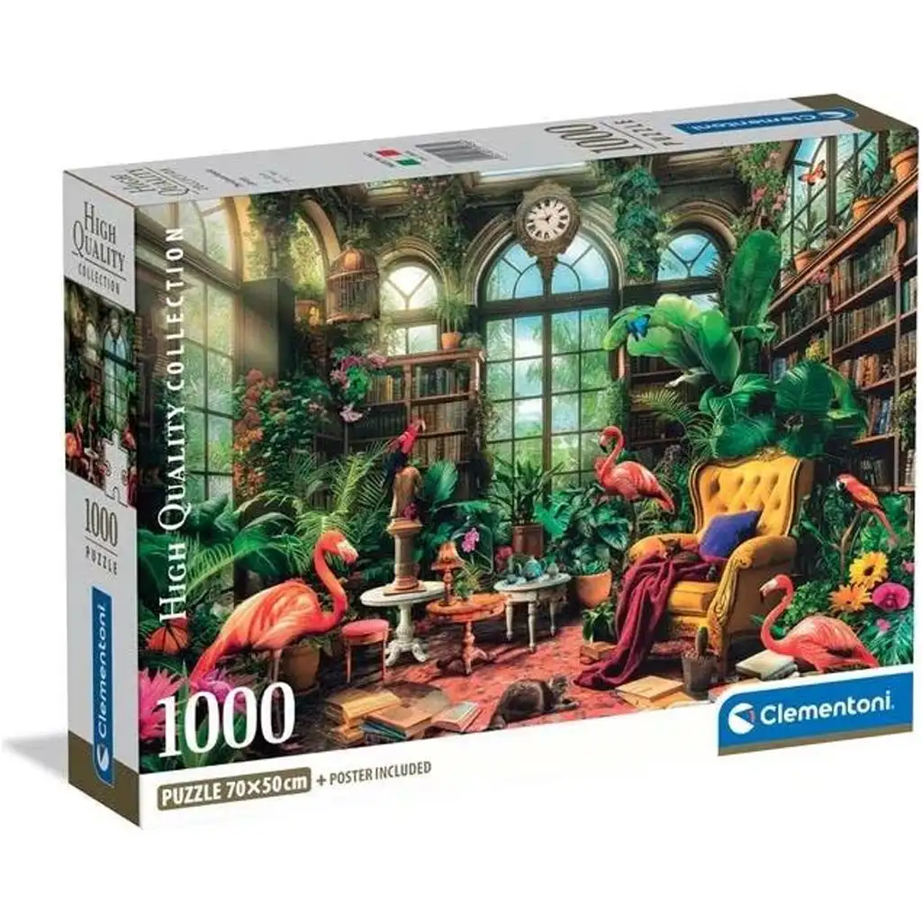 Az üvegházi könyvtár HQC 1000db-os puzzle - Clementoni kép 1
